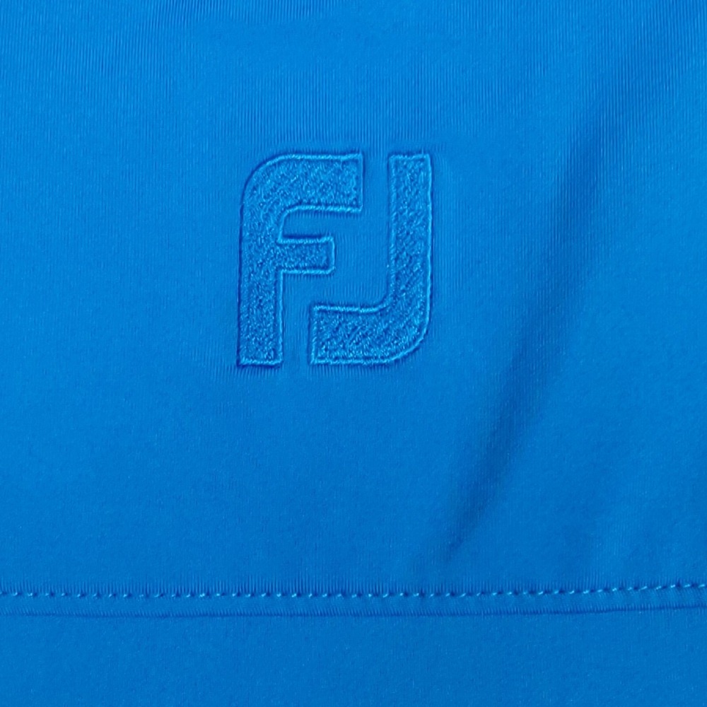 Footjoy FJ Golf Polo Shirt Mens Large Blue‎ Performance Stretch Short Sleeve - Picture 7 of 7